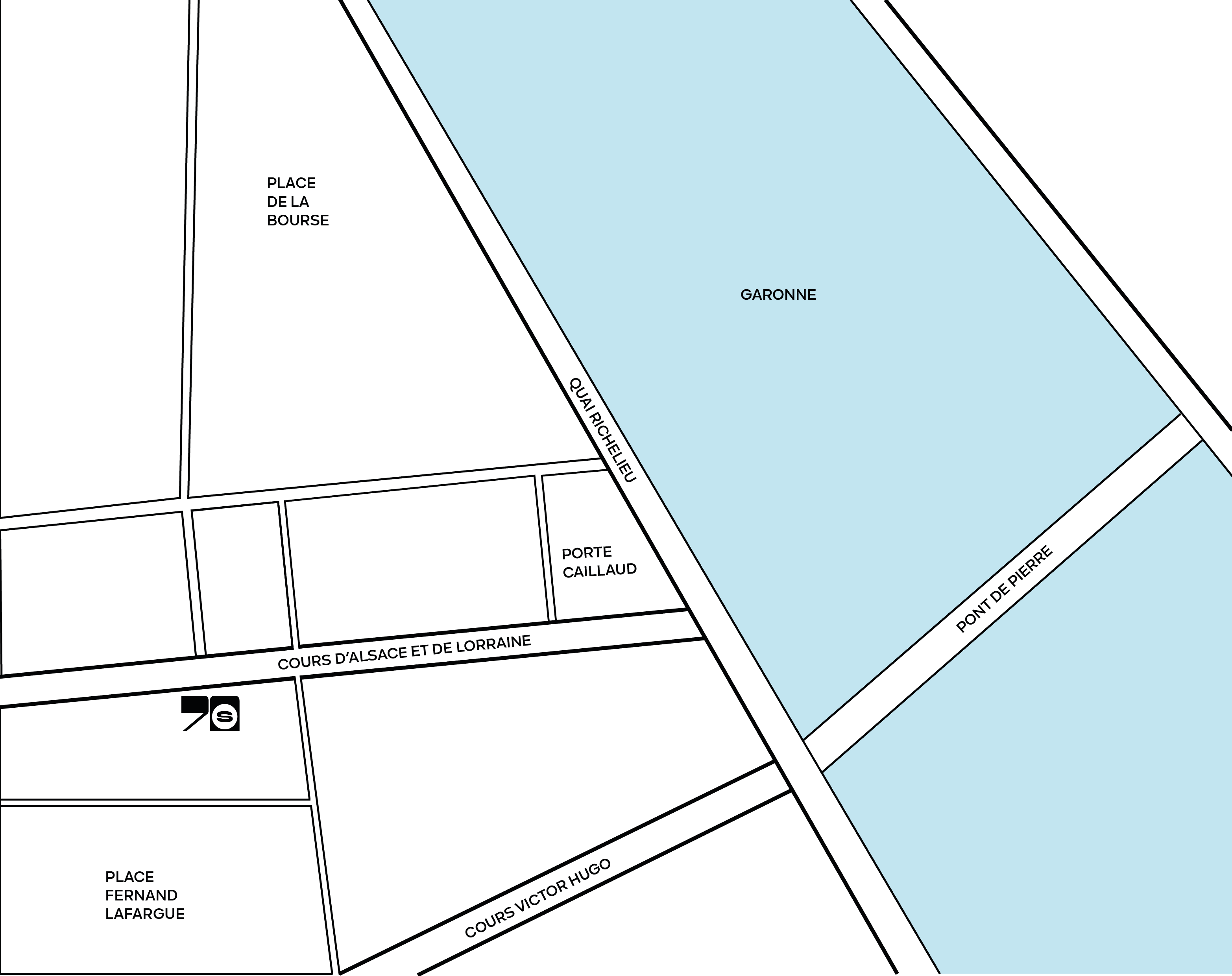 Plan d'accès Studio 70 Bordeaux