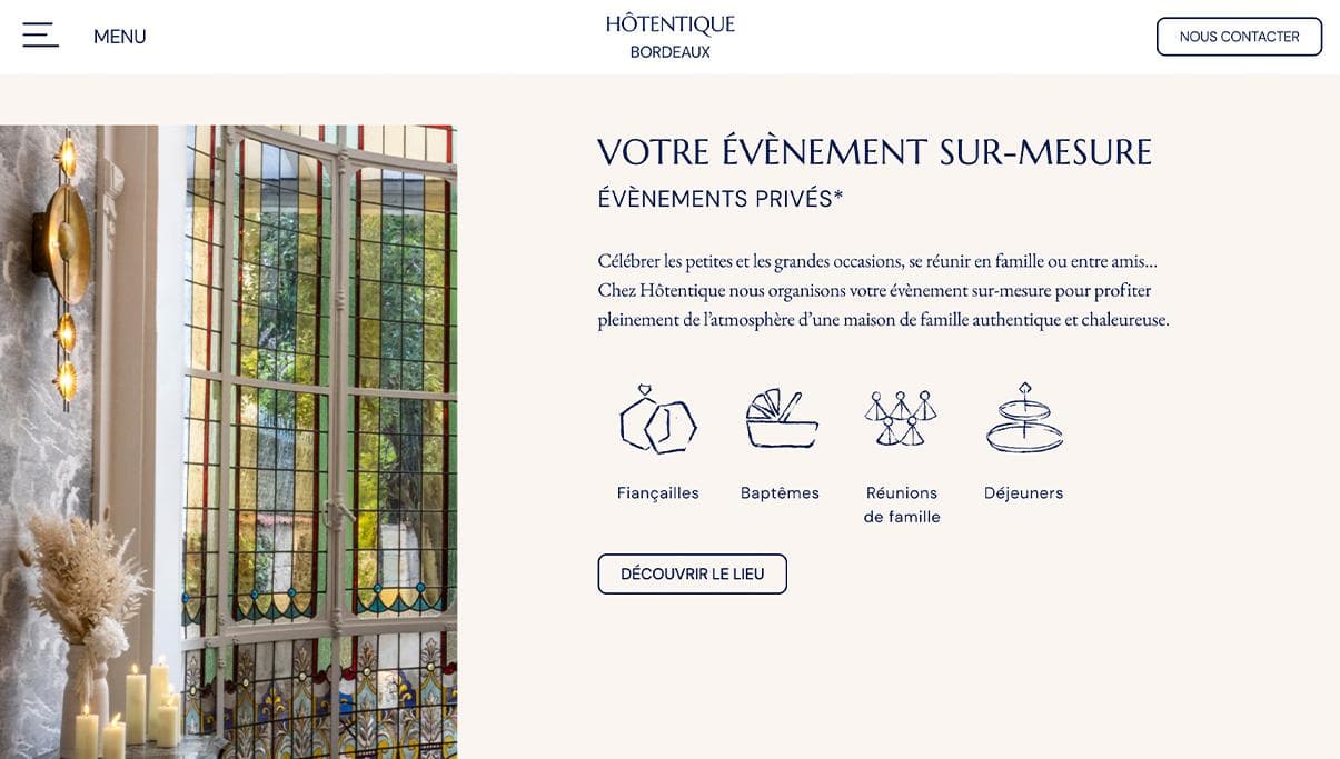 'Studio Lab, agence créative de bordeaux, projet de :' Hôtentique Bordeaux