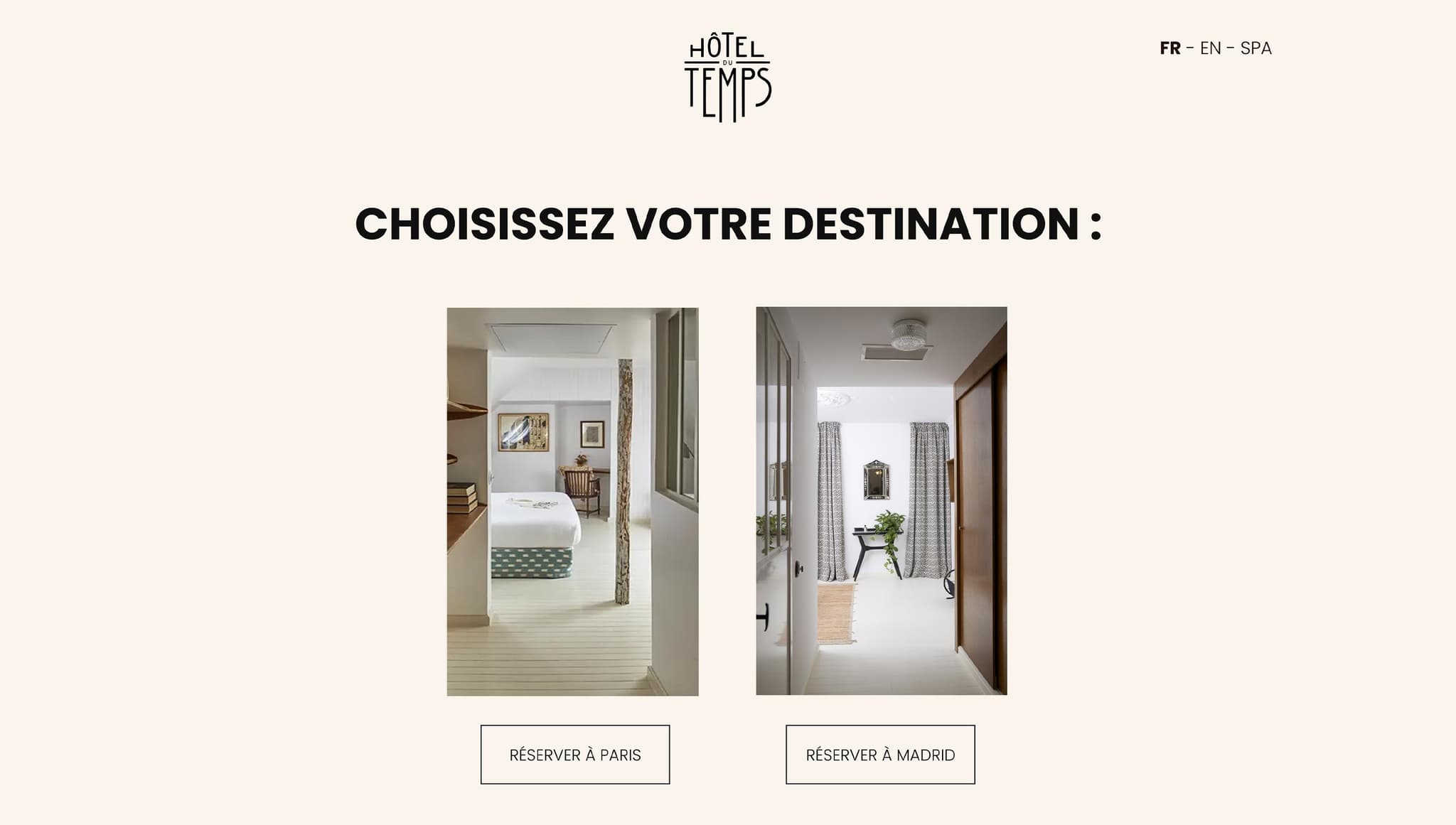 'Studio Lab, agence créative de bordeaux, projet de :' Hôtel du Temps