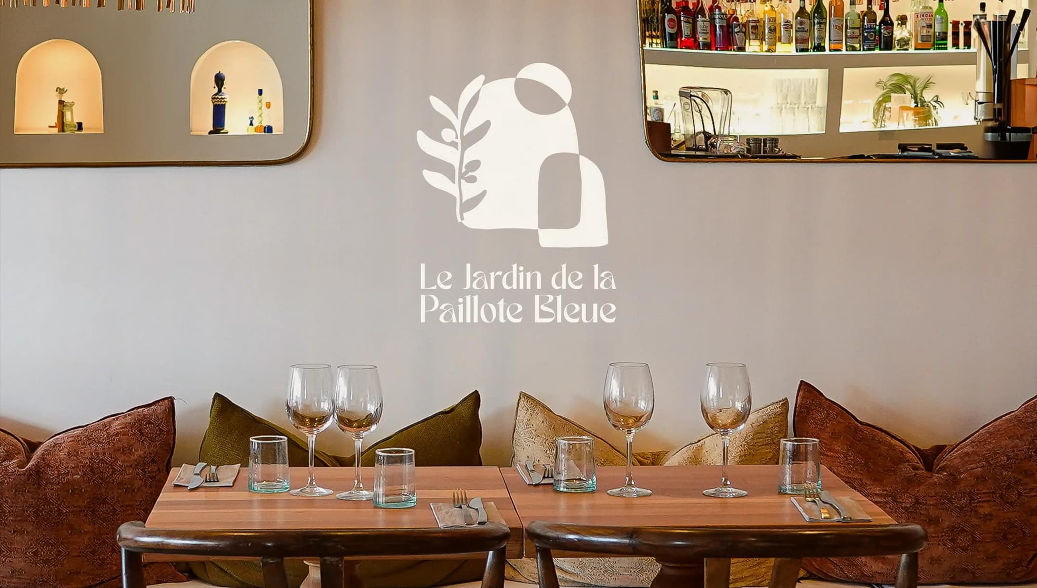 Studio Lab, agence créative de bordeaux, projet de : Le Jardin de la Paillote Bleue